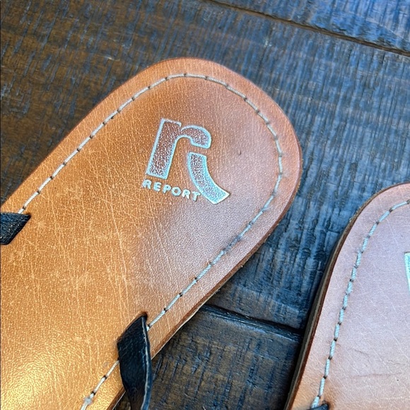 Report Nita Black and Tan Strappy Sandals for Casual Comfort - Picture 2 of 3